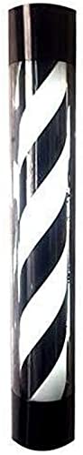 Barber Pole Light lámpara LED negra de pared para exterior de peluquería