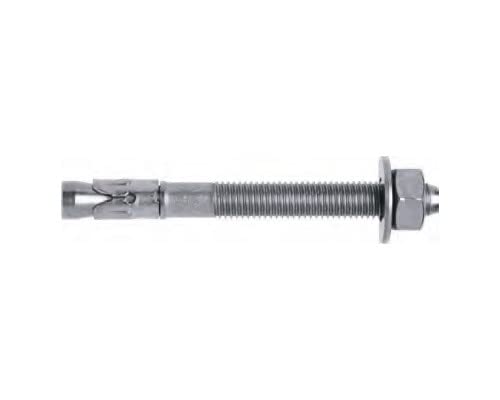 Perno de anclaje para cargas pesadas, alta resistencia, acero galvanizado, ideal para fijaciones seguras en proyectos de construcción.