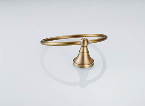 Flybath Anello portasciugamani tondo in ottone per...