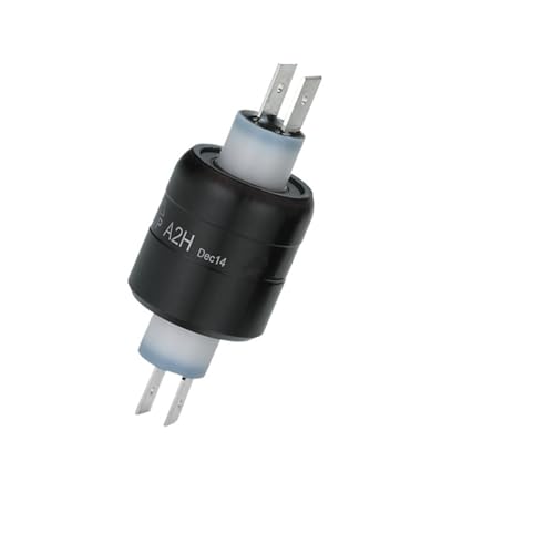 Anillo colector de 2 vías 30A con tecnología interna de baja fricción