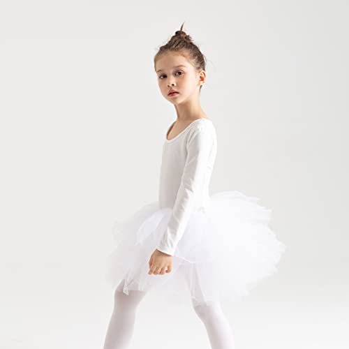 Image of Girls' Camisole Dance Tutu Leotard with Fluffy 4-Layers Ballet Dress for Ballerina (18 Months - 7 Years)