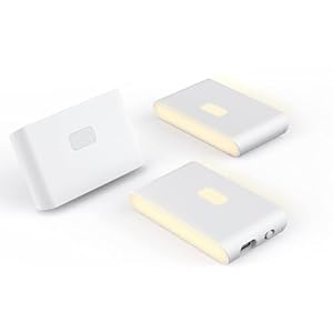 WYZE Rechargeable Night Lights with Dusk to Dawn & Motion Sensors, Warm & Soft White Step Lights for Bathroom,Hallway, Bedroom, Kids Room, Kitchen, Stairway, 3 Pack