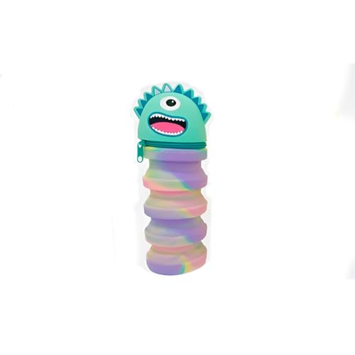 Estojo Retrátil Divertido em Silicone Colorido (Alienígena)