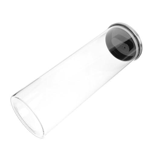 CATIEBYE Tarro de Comida Hermético de Vidrio 1700ml Tapa de Acero Inoxidable Transparente para Almacenar Alimentos Secos y Granos, Recipiente para Conservar Frescura en Cocina y Despensa