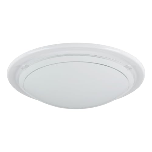 EGLO La plafoniera Planet 1, lampada da parete a uno punto luce, plafoniera in acciaio, bianco, bianco satinato, E27