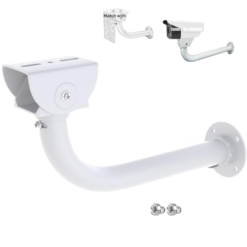 CTXSumTec L Security Camera Mount Bracket, Adjustable Universal Camera Wall Mounting Bracket for CCTV Surveillance Cameras/IP Cameras/Dome Camera with J Shape Mount (L-Shapped Mount)