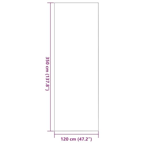 Tapis d'entrée haut de gamme 120 x 350 cm en polyamide bicolore - 4