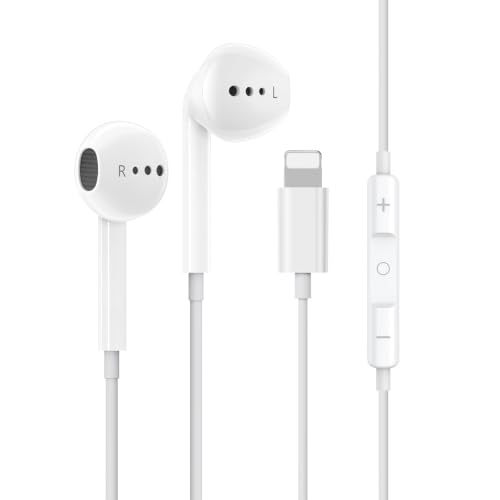 Wired Headphones for iPhone In-Ear Earbuds with Lighning Plug Earphones