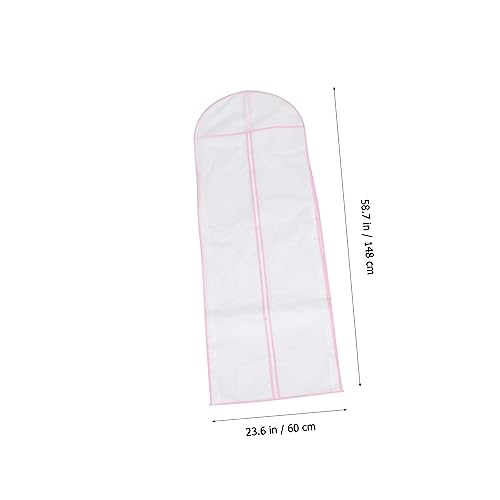 1Pc Nonwoven Wedding Dress Storage Bag Bridal Garment Cover for Dress Protection Long Edge for Travel and Home Use Keeps Gowns Wrinkle4