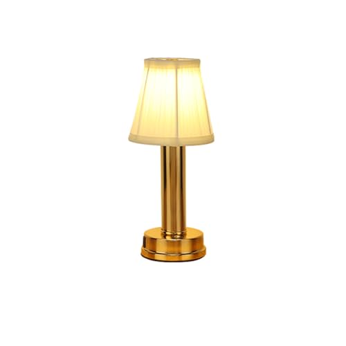 Lampe de bureau en métal et tissu de haute qualité avec éclairage LED tricolore
