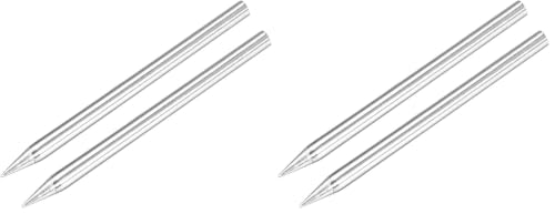 Image of uxcell 3.4x67mm Lead-free Soldering Iron Tip Replacement Solder Conical Tip Welding Equipment for Soldering Silver 30W 2pcs (Pack of 2)