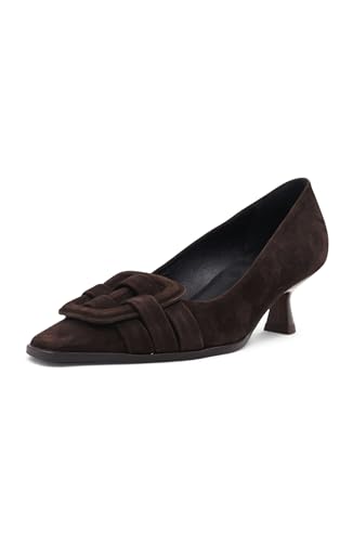 Aquatalia Damen Aloha Pump, Espresso-Wildleder, 38.5 EU