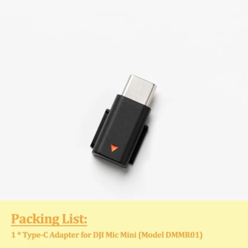 Image of Type C Adapters Compatiable for DJI Mic Mini, with USB C Female to Male Adapter,Smartphone /PC Connector Accessories, (NOT Compatible with DJI Mic 2 and Mic 3)