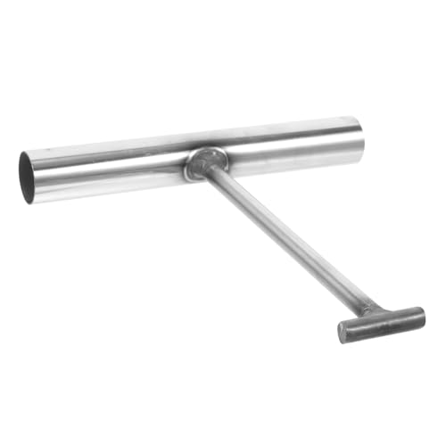 NAMOARLY Sturdy Stainless Steel Manhole Cover Lifter Hook T-Shape Pull Hook for Outdoor Use