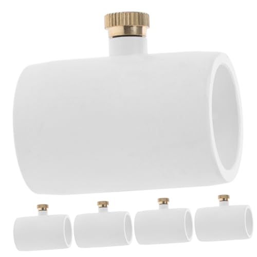 Parliky 5pcs 1/2 PVC Misting Nozzle Nozzle Sprayer Connector for Gardening Irrigation Outdoor Misting Cooling System Mist Nozzle Replacement