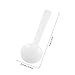 IDEANATEGRATE 100pcs White Pp Disposable Plastic Measuring Spoons 1 Gram Small Lab Scoop for Powder Sampling and Micro Measurement in Scientific and Industrial Use