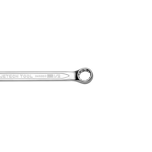 Image of Jetech 1 /2 inch Combination Wrench, SAE 12-Point Chrome Vanadium Steel Spanner, Industrial Grade with 15-Degree Offset, Sand Blasted Finish, Heat-Treated Forged Tool
