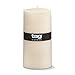 Tag 100065 3-Inch by 6-Inch Unscented Long Burning Pillar Candle, Ivory