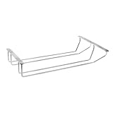 Support à verres à pied suspendu : pour utiliser efficacement l'espace sous vos armoires de cuisine, vous pouvez utiliser le support horizontalement.