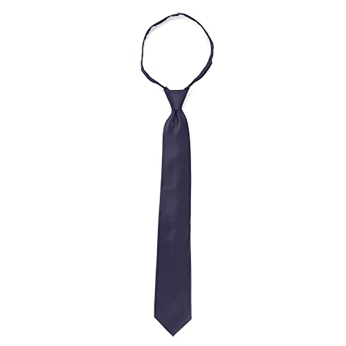 boxed-gifts Boys Zipper Tie - Ages 0-14 - Pre-Tied Kids Necktie - Kids Ties for Formal Events, School, Graduation