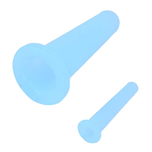 Copos de Massagem a VáCuo Facial, 2 PCS Conjunto de Ventosa de Silicone para Casa (Azul)