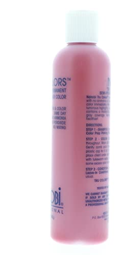 Tru-Colors Semi-Permanent Hair Color #5 Jet Red 8 oz miniatura 4
