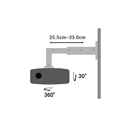 KIMEX Support Mural vidéoprojecteur Longueur