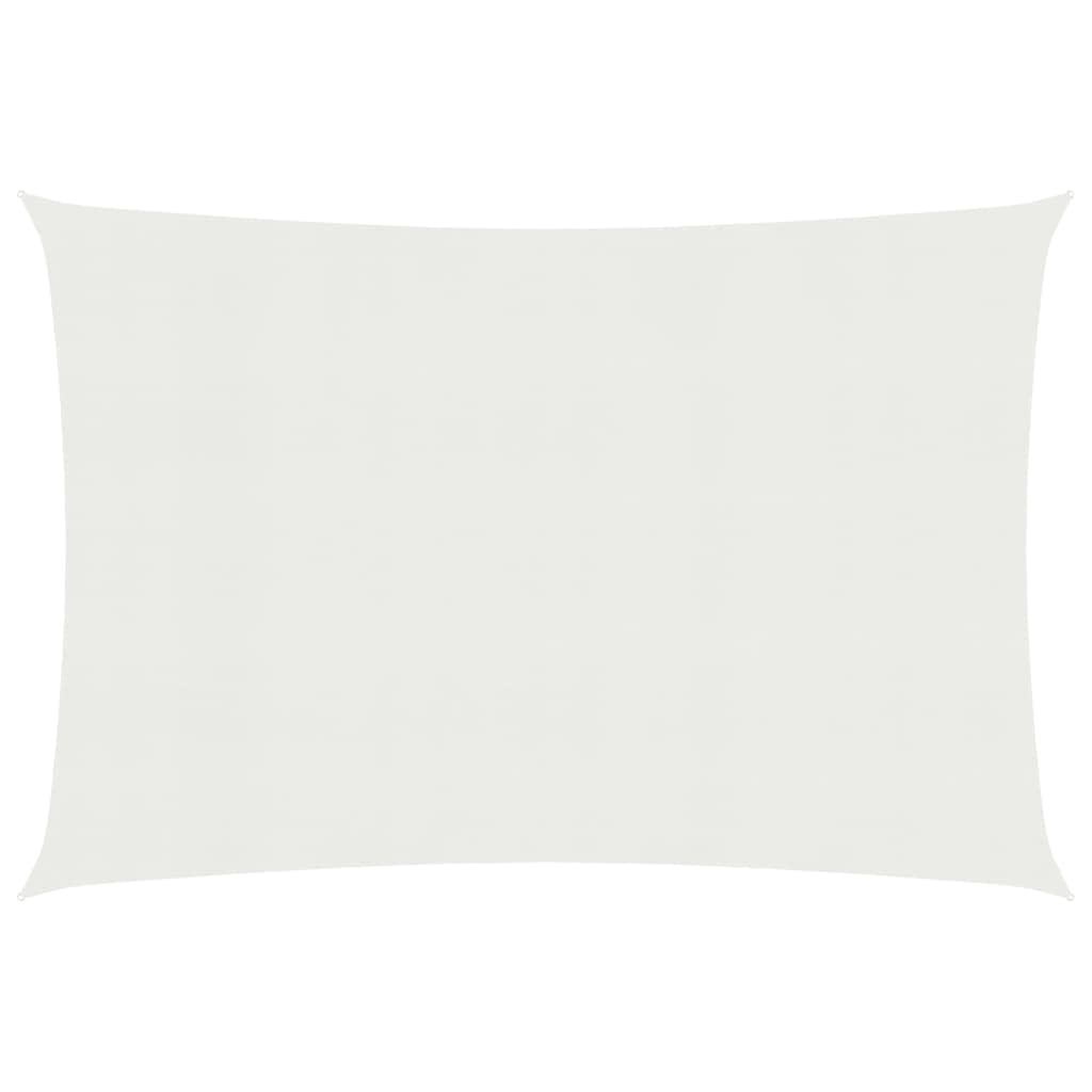 Woiinea Toldo parasol de jardín 7 x 4 m antimoho HDPE transpirable toldo resistente a los rayos UV rectangular vela sombra terraza toldo exterior blanco
