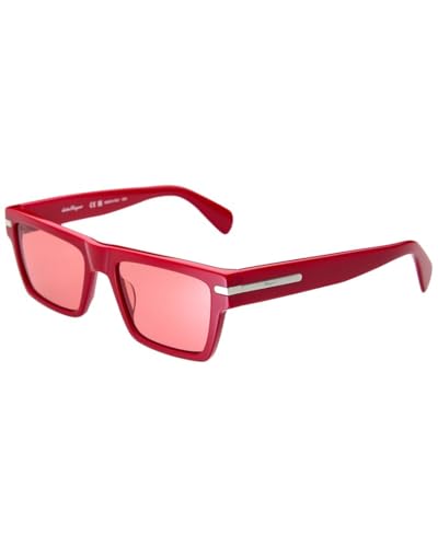 Gafas FERRAGAMO SF1086S de diseño italiano de lujo y montura roja fina