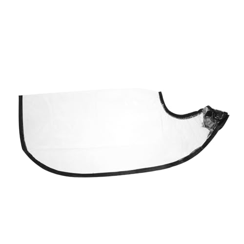 NOLITOY 2 Piezas embudo de champú hair topper rociar clíper secador de pelo Salón teñir tapa capa de pelo ajustable delantal para peinar el cabello Capa de champú plástico transparente pu