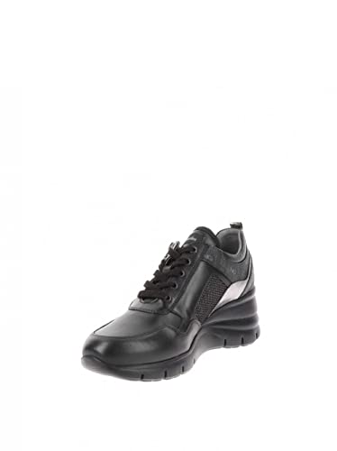 autunno inverno NeroGiardini I116880D Guanto Nero Sneakers Donna in Pelle con Zeppa Alta (Taglia 40)