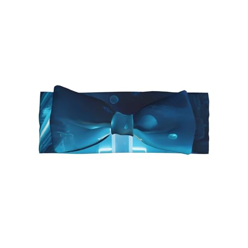 Science Fiction Future Baby Bow Headband, Soft Baby Bow Hair Accessory For Newborn Babies, Toddlers, Kids.