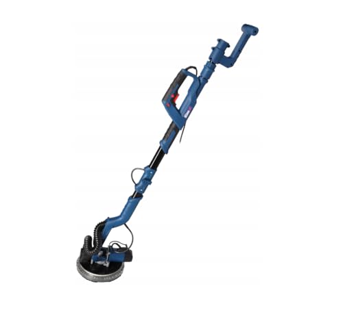 DEDRA Ponceuse girafe télescopique à plâtre 750 W avec tête 225 mm et éclairage LED, ponceuse murale et plafond pour enduits et plaques de plâtre,...