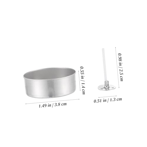 Kit para hacer velas con recipientes de aluminio y mechas miniatura 2