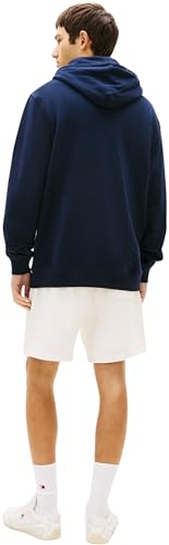 Tommy Jeans Herren Hoodie Entry Sign mit Bauchtasche, Blau (Dark Night Navy), XS – Ansicht 3