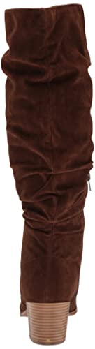 Side view of Amazon Essentials Women's Tall Block Heel Boots