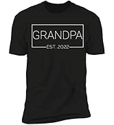 NAZENTI Personalized Grandpa Dad Shirt for Men, Customized Gifts on Fathers day for Papa Daddy, B...