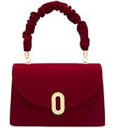 VVRPWASSLY Women's Evening Bag Clutch Purse Red Velvet Wedding Bridal Handbag Elegant Ladies Bag ...
