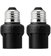 DEWENWILS Light Sensor Socket, Dusk to Dawn Sensor Socket, Light Bulb Socket for Light Fixtures, ...