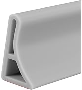 Raycity 59 IN Collapsible Shower Threshold Water Dam Grey Shower Water Blocker Walk in Curbless B...