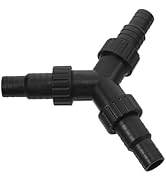 Splitter For Pond Pump Y Water Distribution With Adjustable Hose