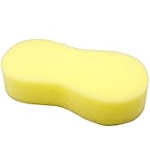 Lantee Large Sponges - 5 Pcs High Foam Car Cleaning Washing Sponge Pad (Yellow)