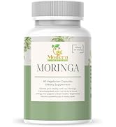 Moringa Capsules - 100% Pure Moringa Oleifera Leaf Powder, Non-GMO, Gluten-Free, 1500mg Per Servi...
