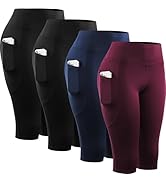 CADMUS 4 or 1 Pack Women's Bike Shorts Leggings Spandex Athletic Shorts