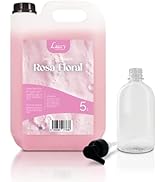 LUCCY Savon pour les mains liquide rose 5 litres + flacon rechargeable 500 ml | pH neutre hydrate et protège...