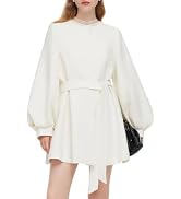 GOELIA White Tweed Blazer for Women Wool Blend H-Line Cropped Jacket
