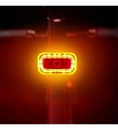 Rear Bike Light, WASAGA Smart Brake Bike Tail Light USB Rechargeable Red High Intensity Bicycle T...