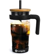 Amazon.com | Luxgola 50 oz Tritan Tumbler with Flip Straw Lid & Handle ...