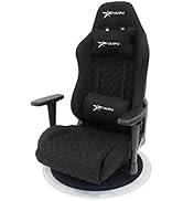 E-WIN ゲーミング座椅子 Z9-BK ファブリック メッシュ 360°回転 