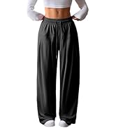 ZAFUL Womens Wide Leg Drawstring Sweatpants Spring Baggy Lounge Travel Pants Fashion Outfits 2026...